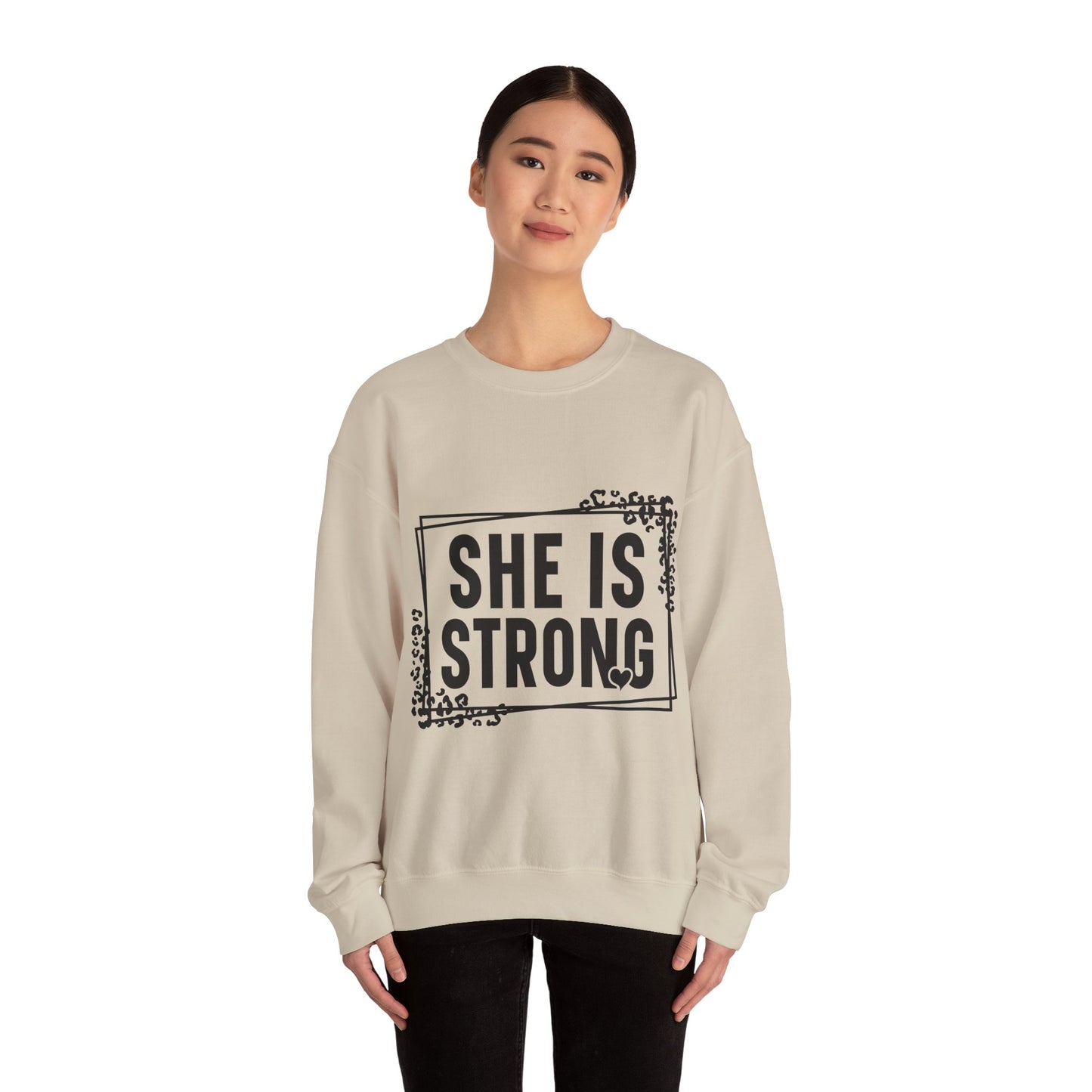 She Is Strong Crewneck Sweatshirt
