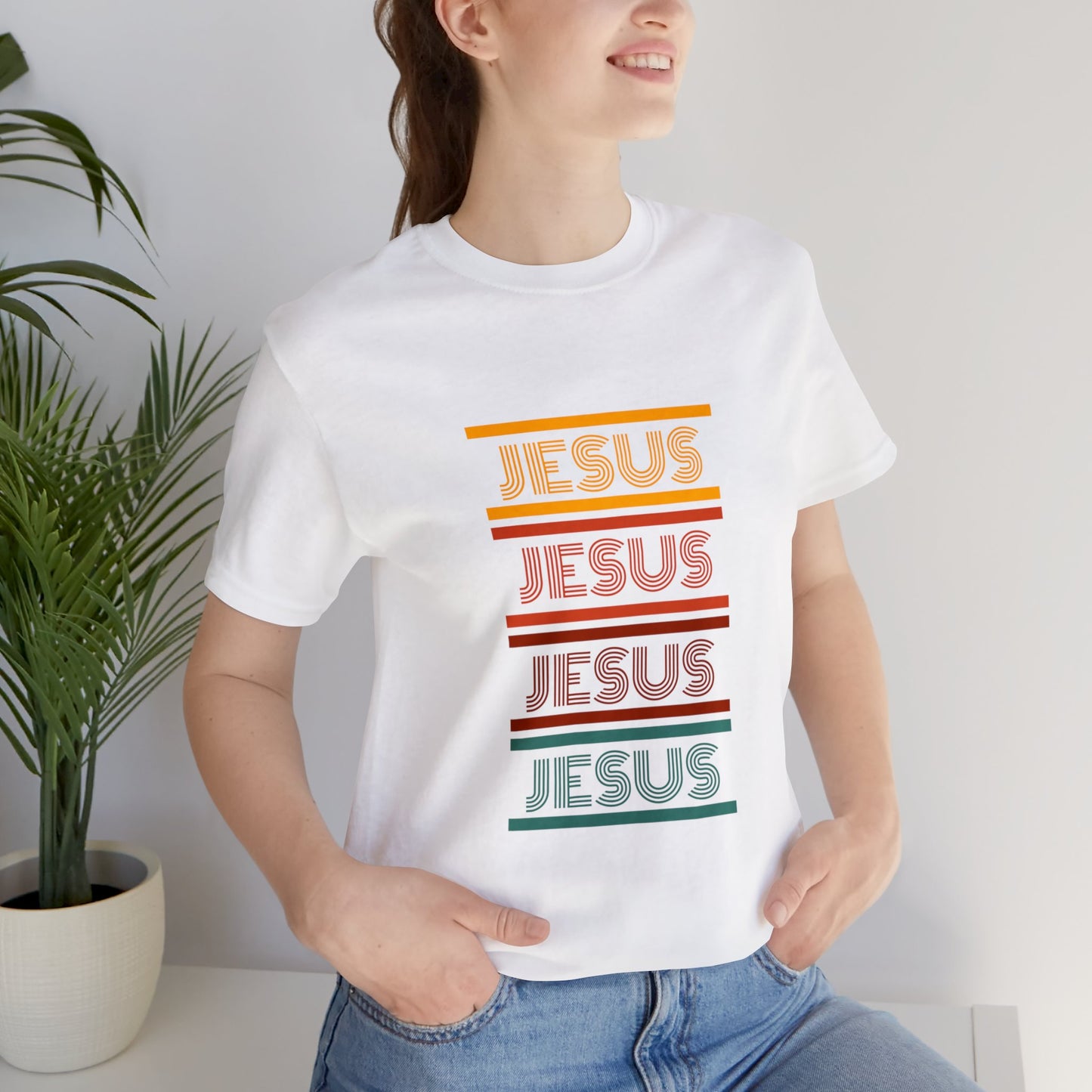 Retro Jesus Short Sleeve Tee