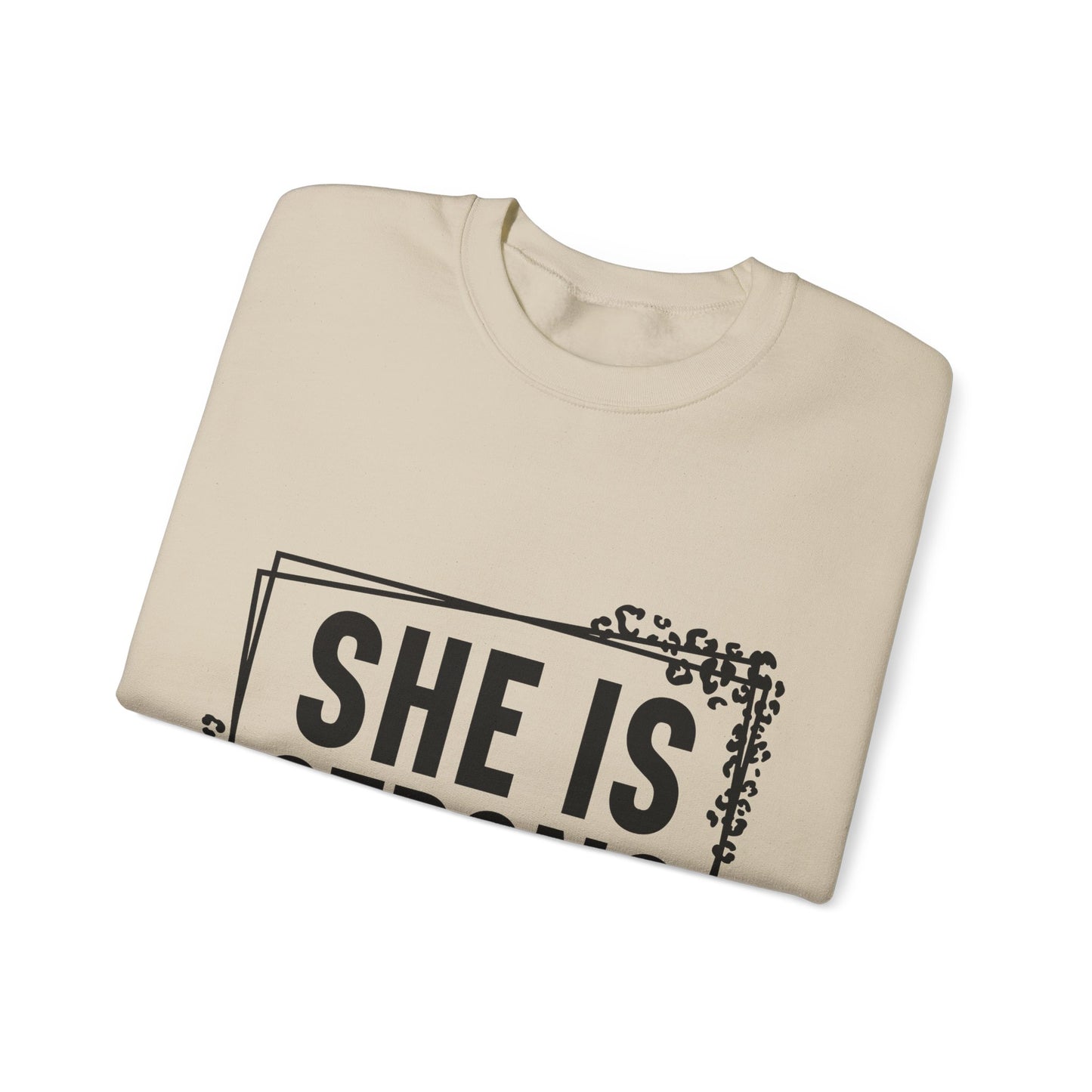 She Is Strong Crewneck Sweatshirt