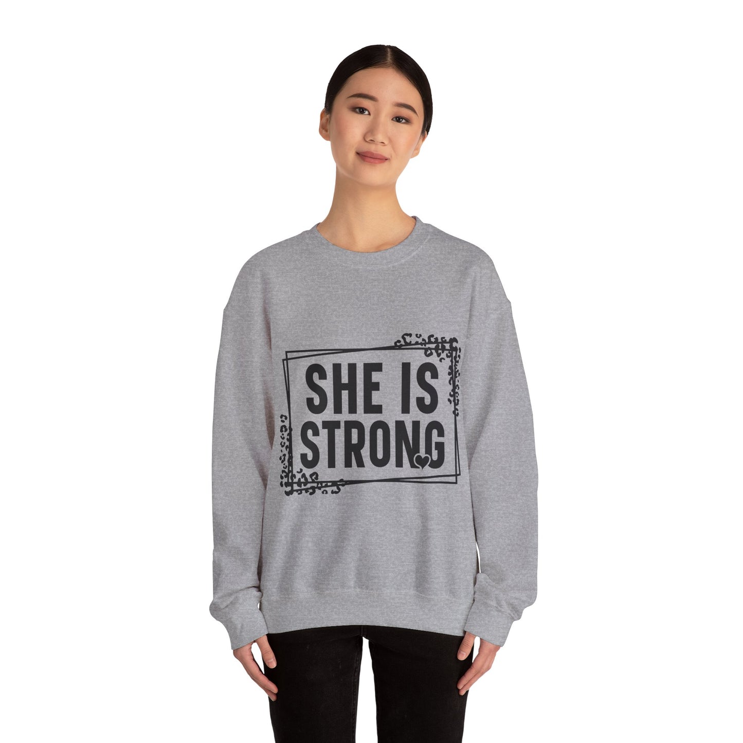 She Is Strong Crewneck Sweatshirt
