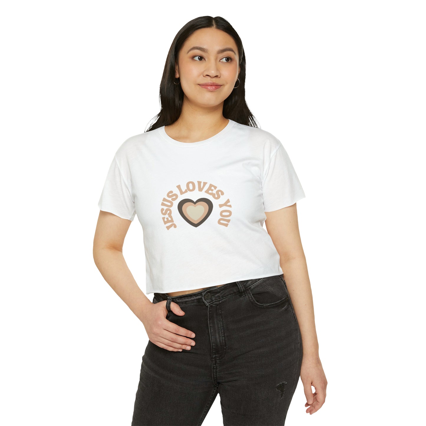 Jesus Loves You  Crop Top