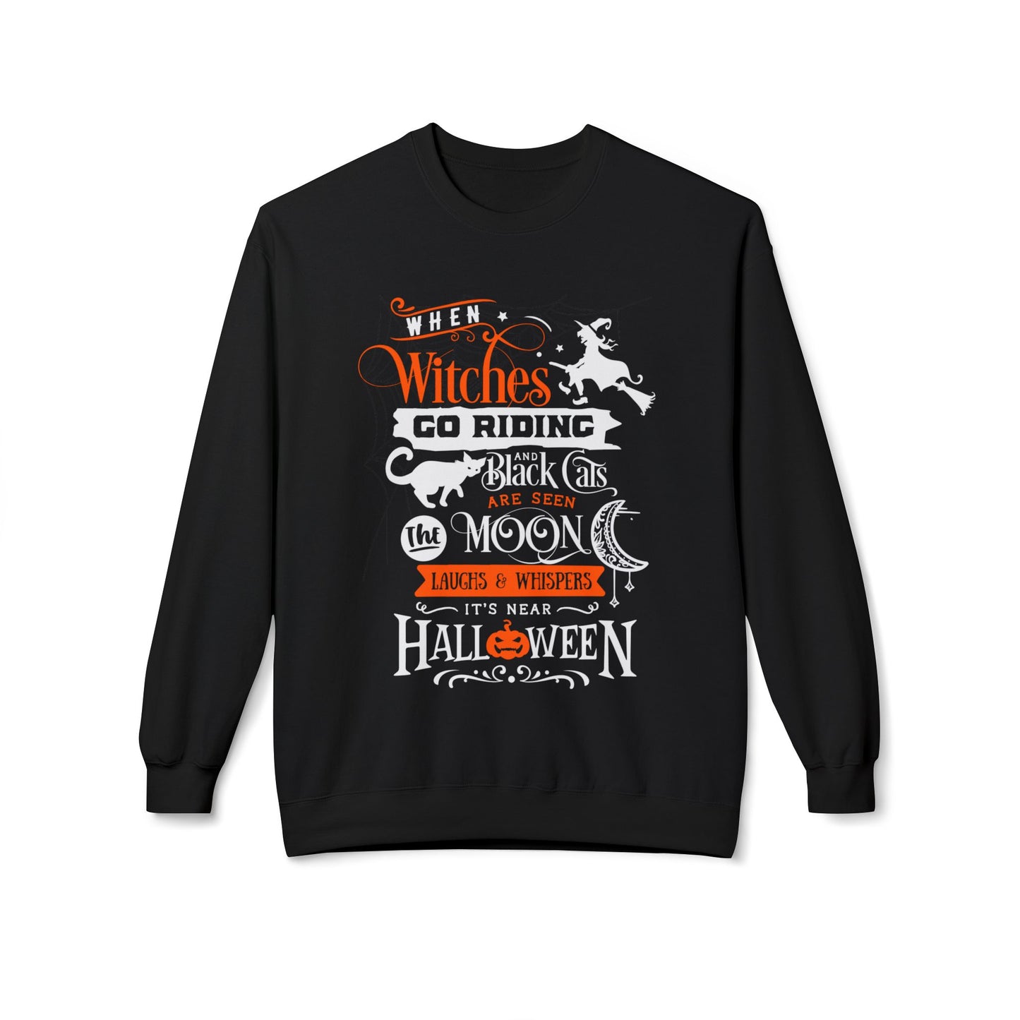 Halloween is Near Softstyle Fleece Crewneck Sweatshirt