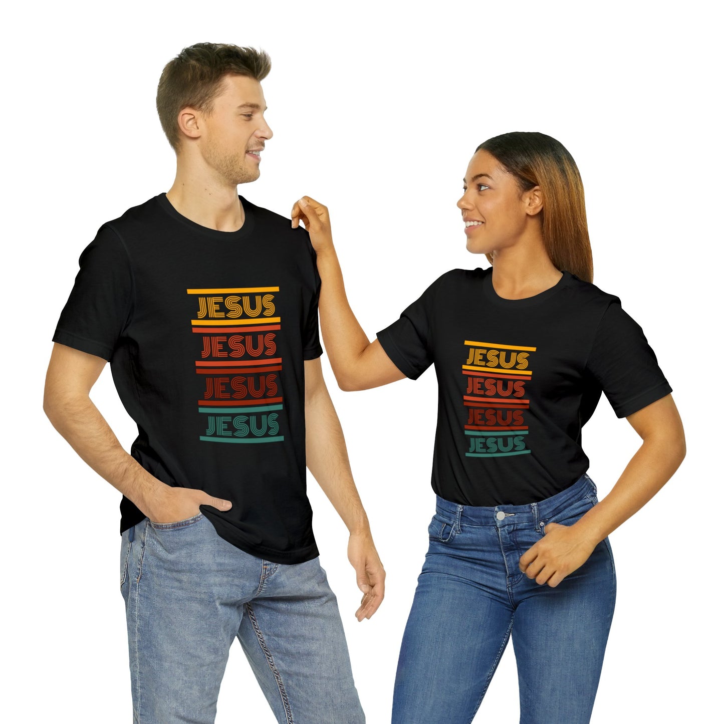 Retro Jesus Short Sleeve Tee