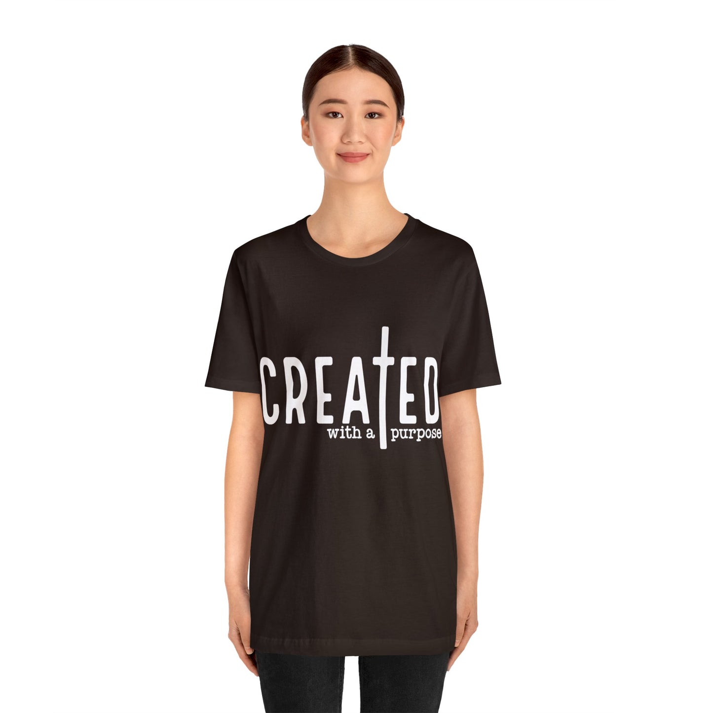 Unisex Created With A Purpose Short Sleeve Tee