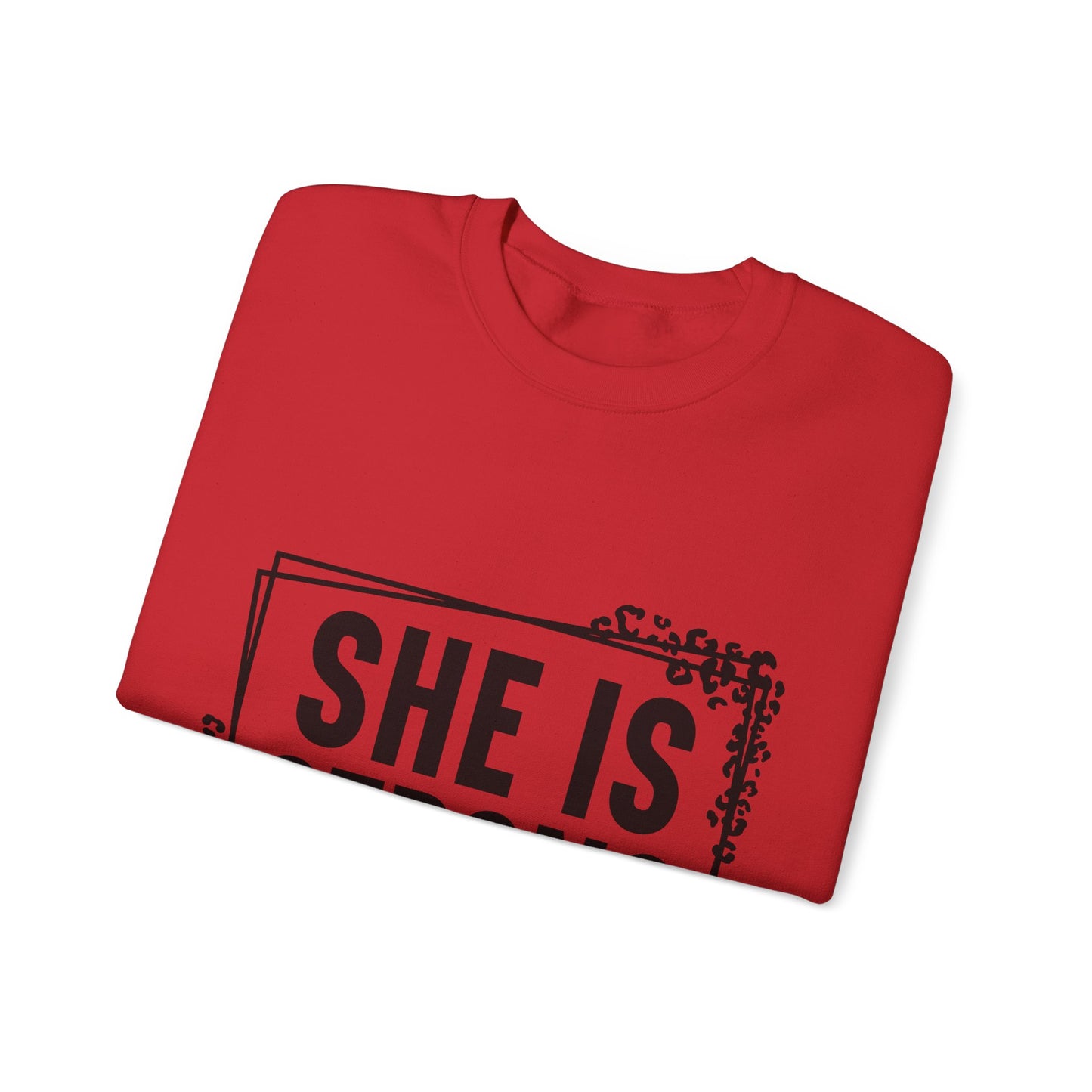 She Is Strong Crewneck Sweatshirt