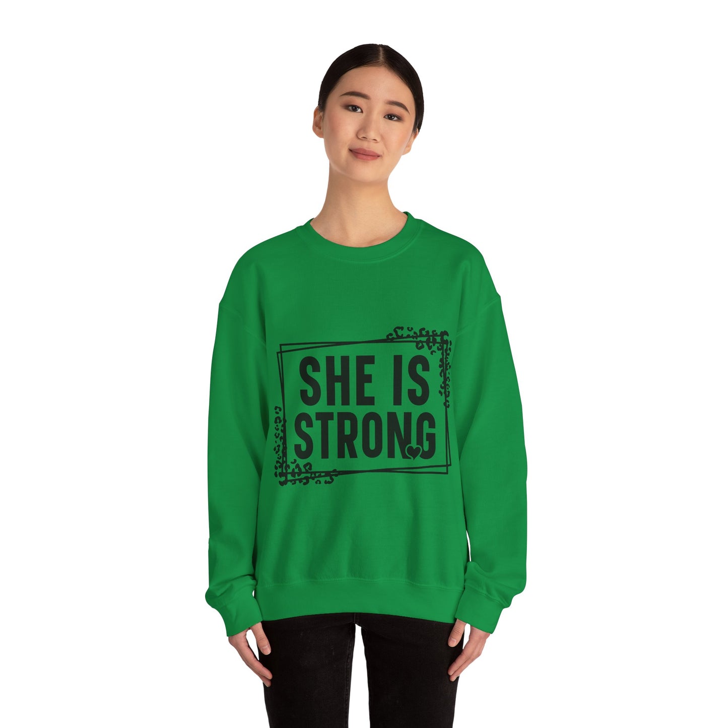 She Is Strong Crewneck Sweatshirt