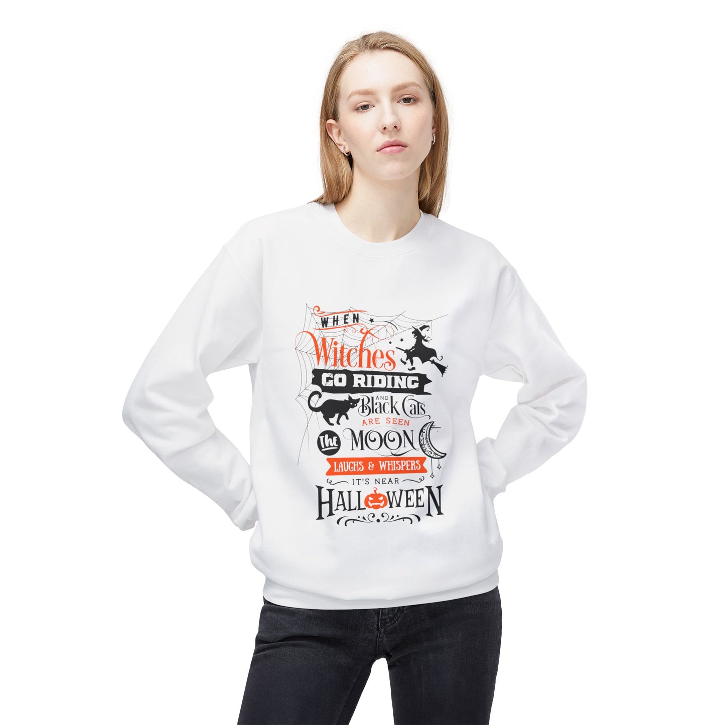 Halloween is Near Softstyle Fleece Crewneck Sweatshirt