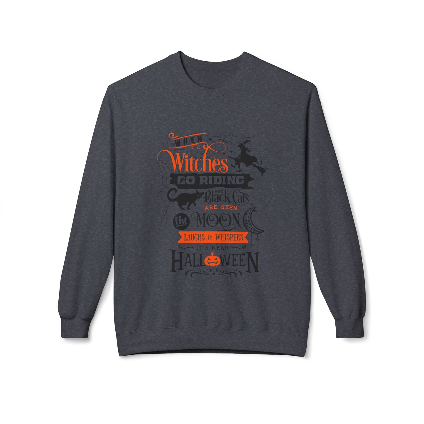 Halloween is Near Softstyle Fleece Crewneck Sweatshirt