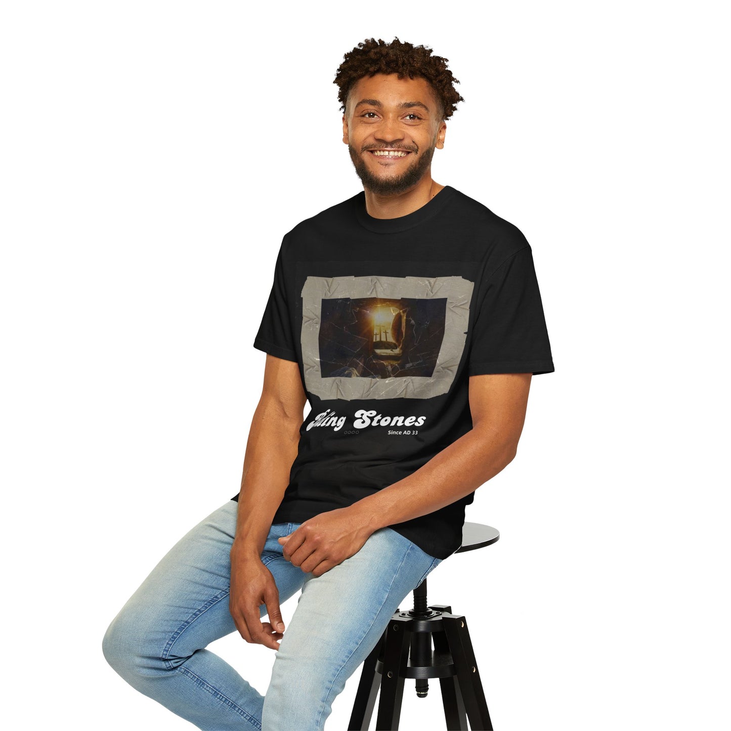 Christian Tshirt - Unisex Jesus has been Rolling Stones since 33AD