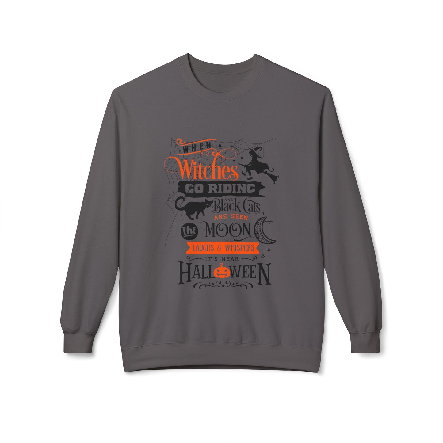 Halloween is Near Softstyle Fleece Crewneck Sweatshirt