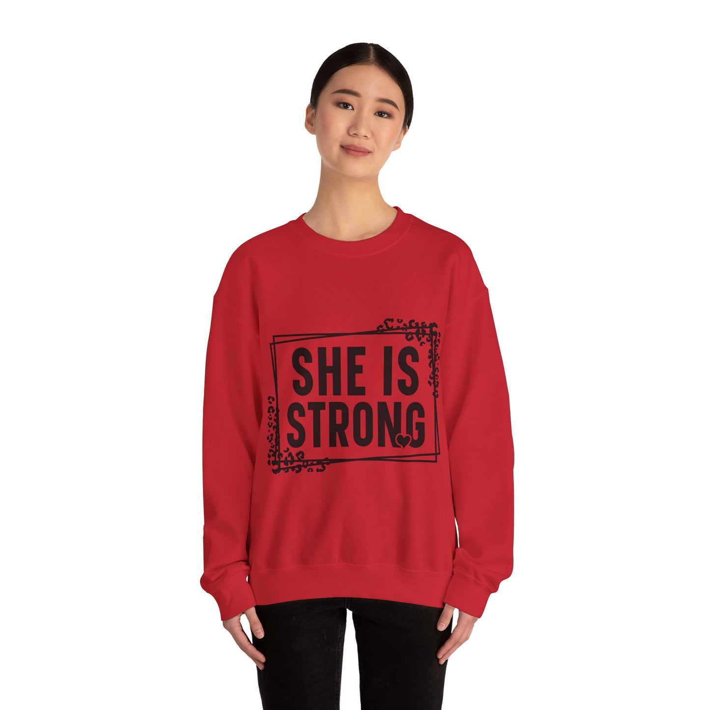 She Is Strong Crewneck Sweatshirt