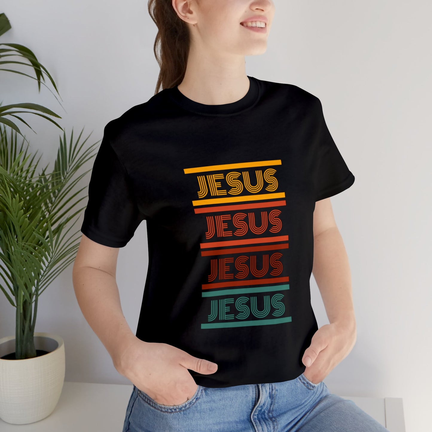 Retro Jesus Short Sleeve Tee