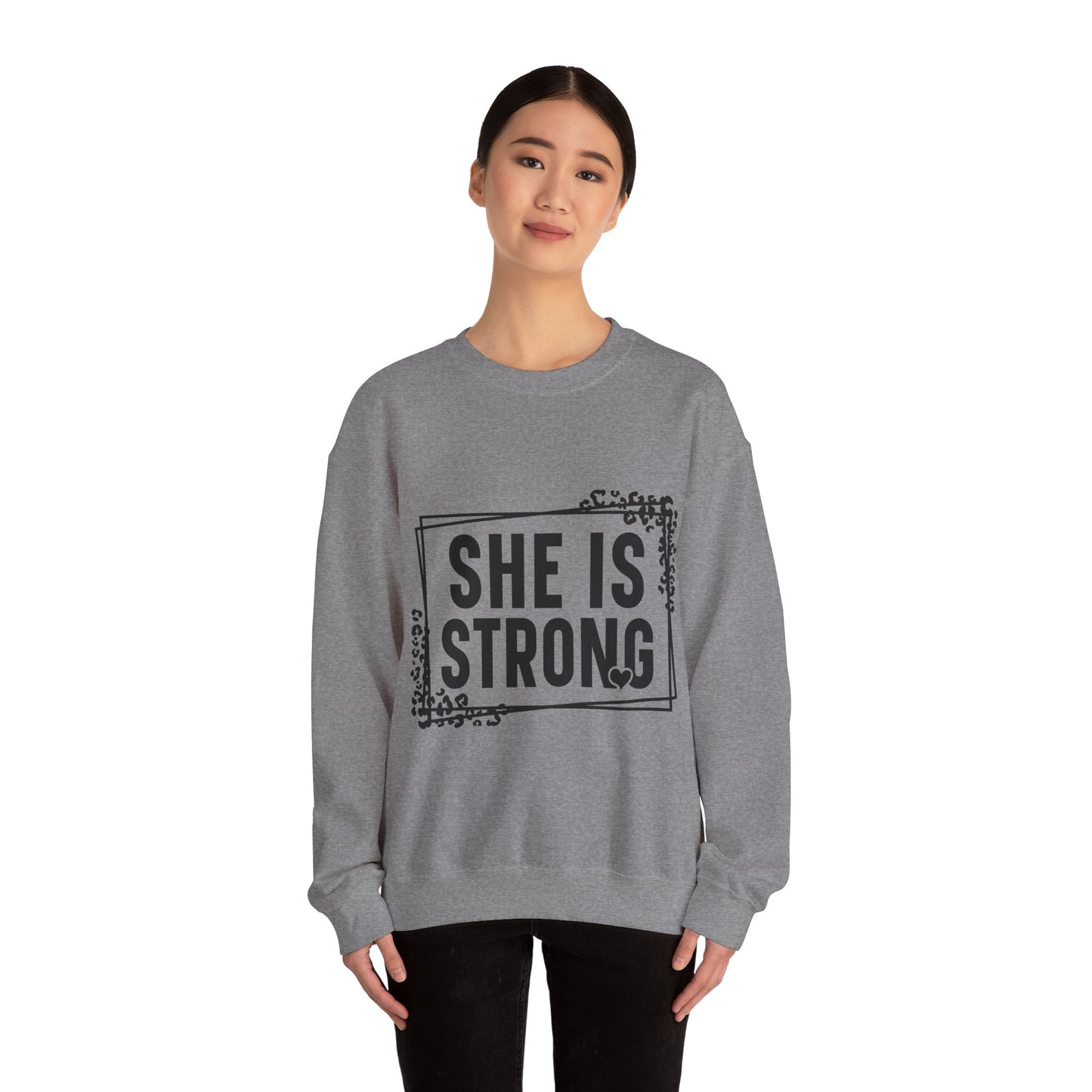 She Is Strong Crewneck Sweatshirt